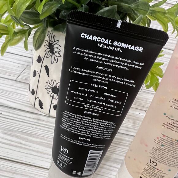NEW Vitamasques Charcoal Gommage Peeling Gel + Multivitamin Sleeping Mask Set - Picture 4 of 8
